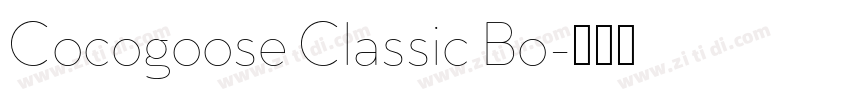 Cocogoose Classic Bo字体转换